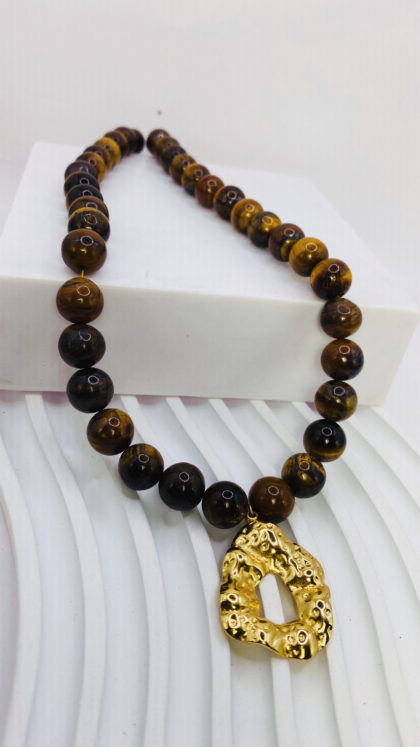Κολιέ “Molten Lava Tiger Eye”