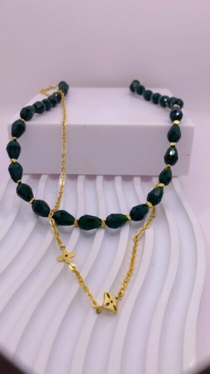 Κολιέ “Emerald Harmony”