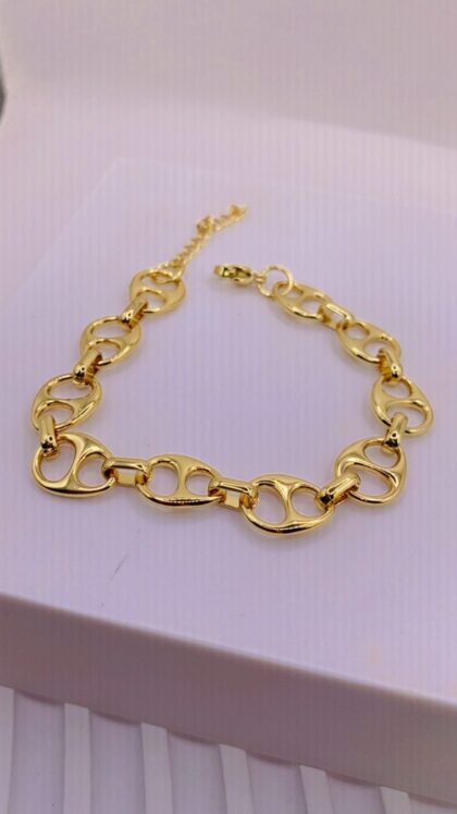 Βραχιόλι Κρίκος Καπάκι Επιχρυσωμένο 21Κ