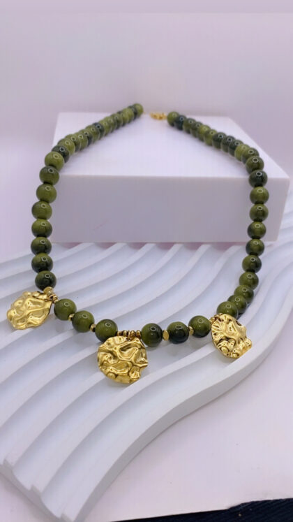 Khaki Wrinkled Choker